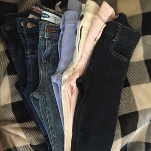 7 pair girls size 6 jeans